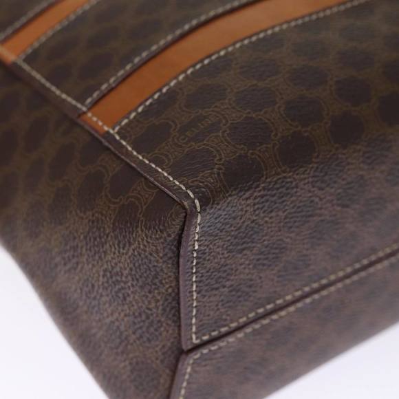 CELINE Macadam Canvas Hand Bag PVC Brown Auth 75226 - Picture 14 of 16
